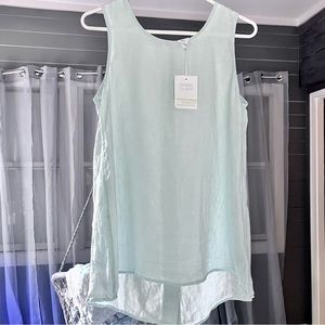 Sigrid Olsen Linen Sleeveless Top for Ladies; Size Small NWT!